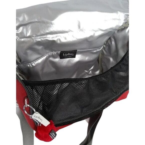 Kipling Kichirou Insulated Lunch Bag Cherry Bold Block - Picture 4 of 4